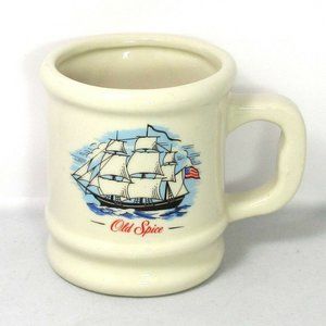 Vintage Old Spice Grand Turk Ship 14oz Coffee Tea Mug American Privateer Warship